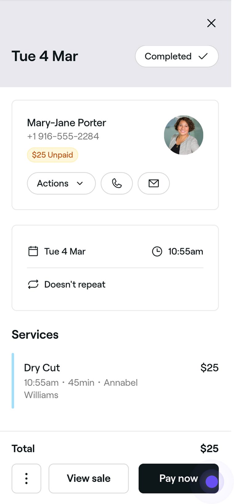 Complete an appointment by checking out_mob.jpg